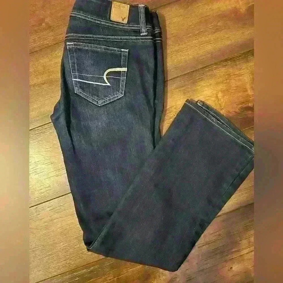 American Eagle Slim Bootcut Stretch Jeans dark wash. Size 6 31” inseam - Picture 1 of 4